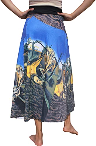 RaanPahMuang Skirt Salvador Dali Monet Gustav Klimt Vincent Van Gogh Edgar Degas2