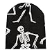 Fashion Beanie Hats with Adjustable Band Oversized Cap Soft Touch Windproof Headwear Skull Hat for Ski Skating Travel, Multipurpose Scarf Hat, Dabbing Skeleton Funny Pattern