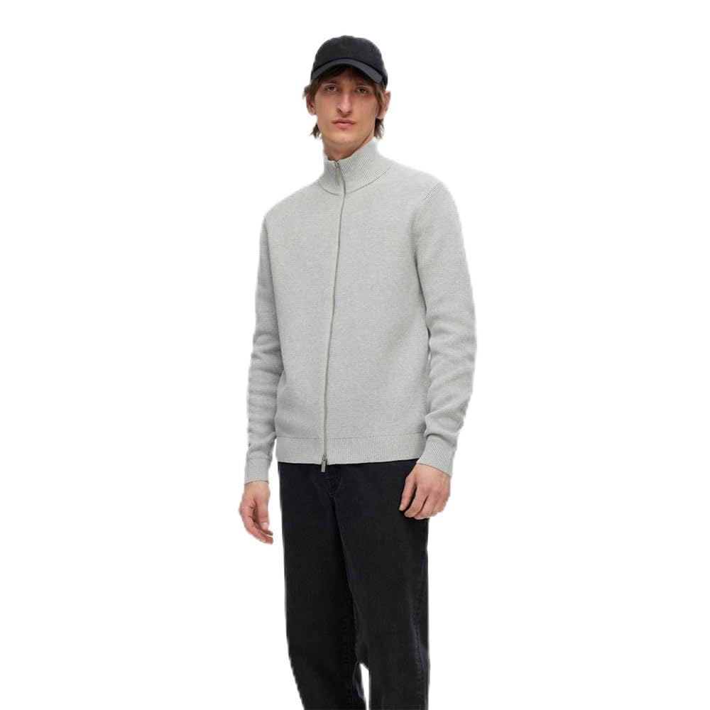 Selected Homme Herren Slhdane Ls Knit Structure Full Zip Strickjacke (1er Pack)
