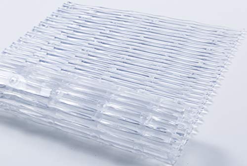 Tike Smart "Bamboo Non-Slip Bath Tub Mat - Non-Toxic - Safe, Clean, Machine-Washable, Superior Grip & Drainage - Non-Slip Bath Mat - Vinyl - For Smooth/Non-Textured Tubs Only - Clear #TOP5