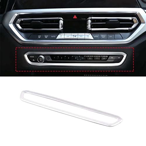 Panel de Coche, Control Central, botón de Volumen, Cubierta de Marco embellecedor ABS Plateado para BMW 3 Series G20 G28 325i 330d 335 2019 2020 LHD Cover