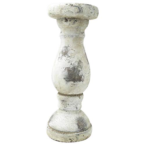ExtraHome Kerzenständer Garten Terrasse Balkon Säule Zement Antiklook Shabby Chic Cover