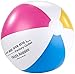 Produktbild PEARL Strandball: Aufblasbarer Wasserball, Mehrfarbig, Ø 33 cm (Wasserball zum Aufblasen, Ball aufblasbar, Aufblasbare Bälle)