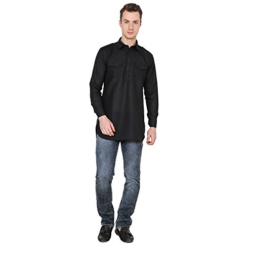Kurta Royal de lino para hombre: camisa tipo túnica transpirable y ligera