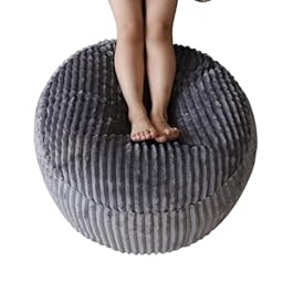 Unstuffed Round Pouf...