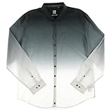 Calvin Klein Men's Slim Fit Ck One Ombre Long Sleeve Button Down Shirt