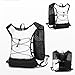 predolo Vest Backpack Running Daypack Lightweight Water Pack Outdoor Sport Bag for Hiking Outdoor Trail Race Mountaineering, White