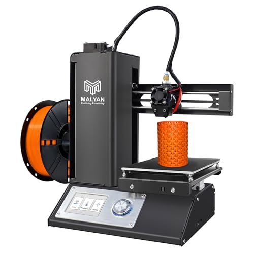 MALYAN M200 FDM Mini 3D Printer - Fully Assembled 3D Printers for Kids and Beginners, Free Sample PLA Filament and Micro