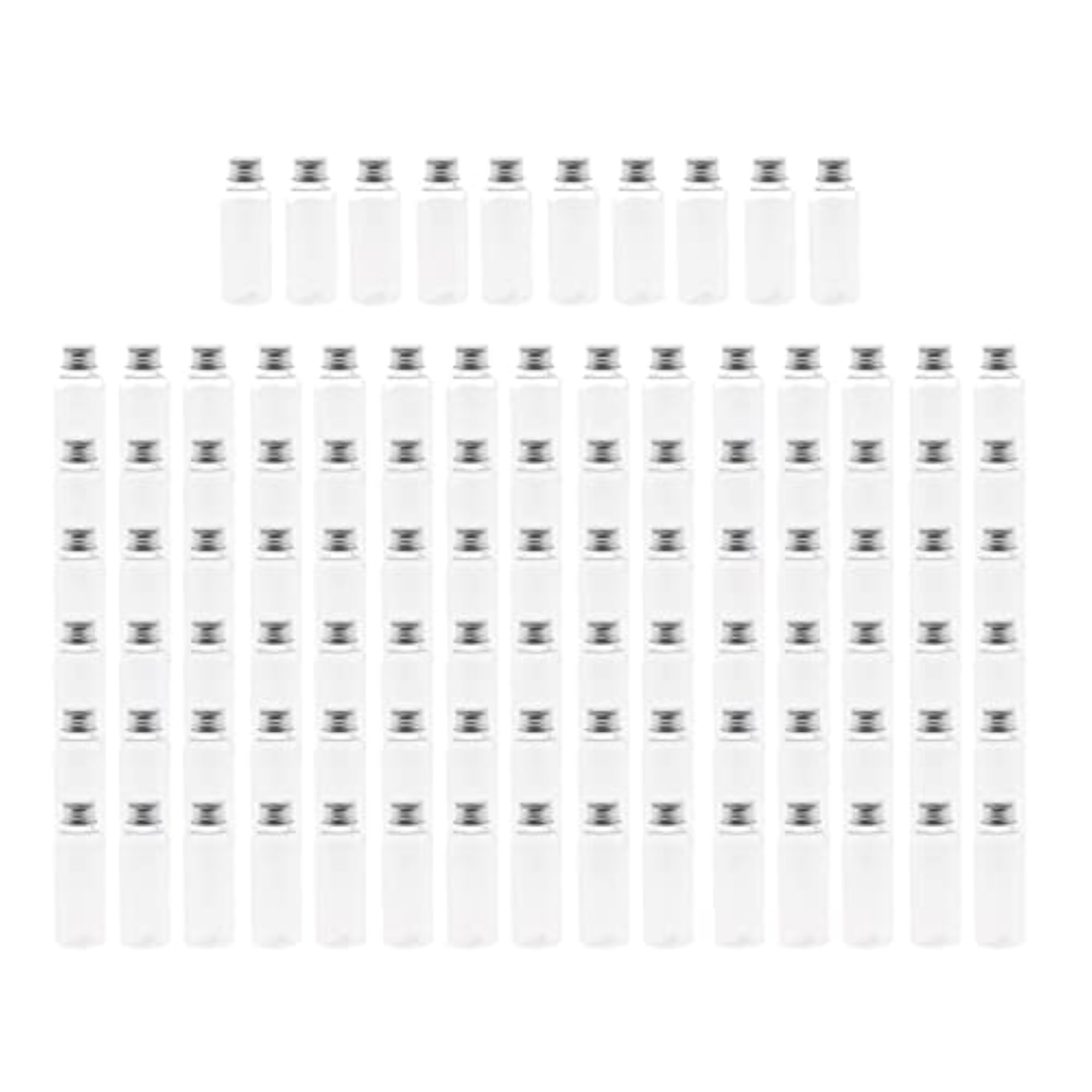 100pcs 50ml Liquid Sampling Bottle Essential Oils Lotion Cream Storage Vials