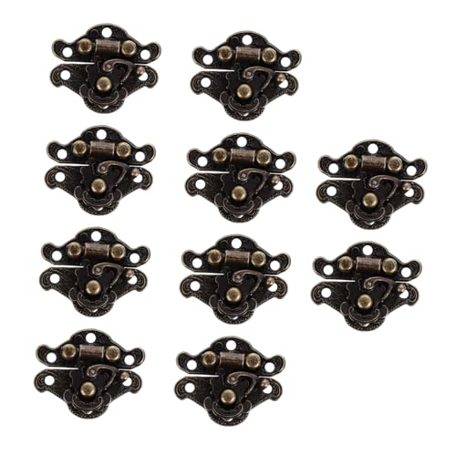 DECHOUS 20個 アンティーク風 木製箱用バックル ラッチ 留め具 ジュエリーボックス 木箱装飾品 耐久性あり 収納ボックス修理交換用