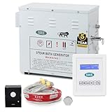 SRE Alpha Series 6kW Steam Generator | Auto Drain, Timer & Temperature | Aroma Outlet | Digital Control Panel | 5-Year Warranty