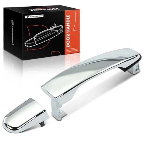 A-Premium Front Right or Rear Exterior Door Handle Compatible with Chevrolet Equinox, Malibu, Traverse & GMC Terrain, Acadia, Acadia Limited & Buick Enclave & Pontiac G6 & Saturn Aura, Outlook, Chrome