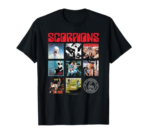 Portadas de álbumes remasterizados Scorpions Hard Rock Band Camiseta