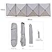 LANGWEI Camping Windbreaker, Folding Wind Break Screen Privacy Shelter, Gas Stove Burner Windscreen for Camping, Caravanning, Beach Or Garden,4.8m