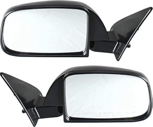 I-Match Auto Parts Set of 2 Left Driver & Right Passenger Side Manual Door Mirror Foldaway Type For 1989-1995 Toyota Pickup 8794089147 8791089149 TO1320112 TO1321112
