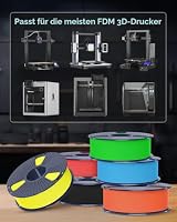 SUNLU 2KG Rapid PETG Filament Bündel, Hohe Geschwindigkeit 30–600mm/s 3D Drucker Filament, 1.75mm ±0.02 mm, 1kg Reusable Spule, 2 Stück Insgesamt (Grau+Grau) – Ansicht 9