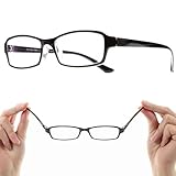 [Netmeganecom] 眼鏡 近眼 近視 度付き メガネ【CF5043C1n-5.50 PD68 】 フレーム色:BLACK マイナスレンズ マルチコート UVカットレンズ 撥水コート 度あり 度有り 度入り