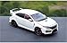 1/18 Modelli di Auto per H-Onda per La Collezione di Regali di Giocattoli in Metallo Pressofuso Civic Type-R Giocattoli (Color : White)