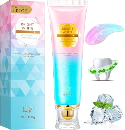 Niacinamide Whitening Toothpaste for Adults, Teeth Whitening Tooth Paste, Brilliant Smile...