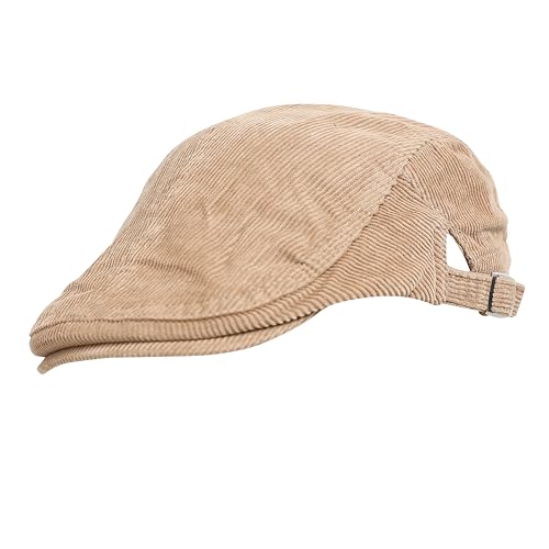 Image of FabSeasons Cotton Ivy Flat Golf Cap - Classic Newsboy Gatsby Hat for Men