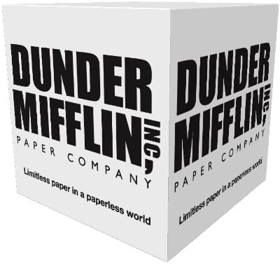 Dunder Mifflin (The Office) Sticky Note Cube, 2.75" x 2.75", 800 Sticky Pages