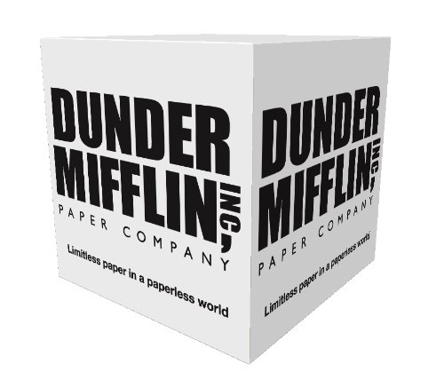 Dunder Mifflin (The Office) Sticky Note Cube, 2.75