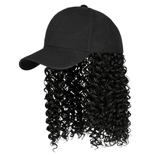 Perruque casquette de baseball 16 pouces extensions synthétiques