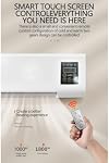 EpiCooler Wall Mount Fan With Remote Control, Air Conditioning System, Reversible Split Wall Mount Air Conditioner, Air Conditioner Without Outdoor Unit for Home, Bedroom, Living Room