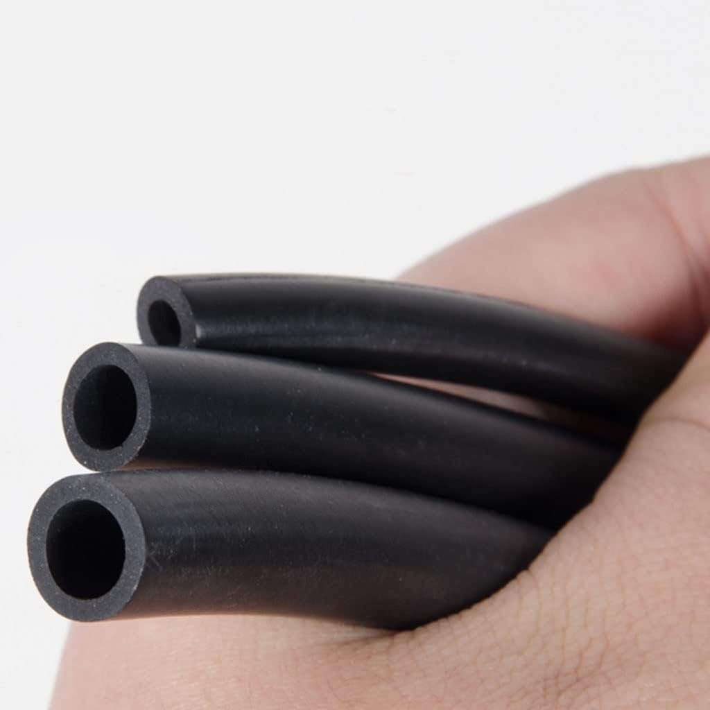 1m 2mm 3 4 5 6 8 10 12 14 16 19 20 25mm Fluorine Rubber Tube, Black Fluororubber Tubing Hose Pipe, 1PCS(19x25mm)