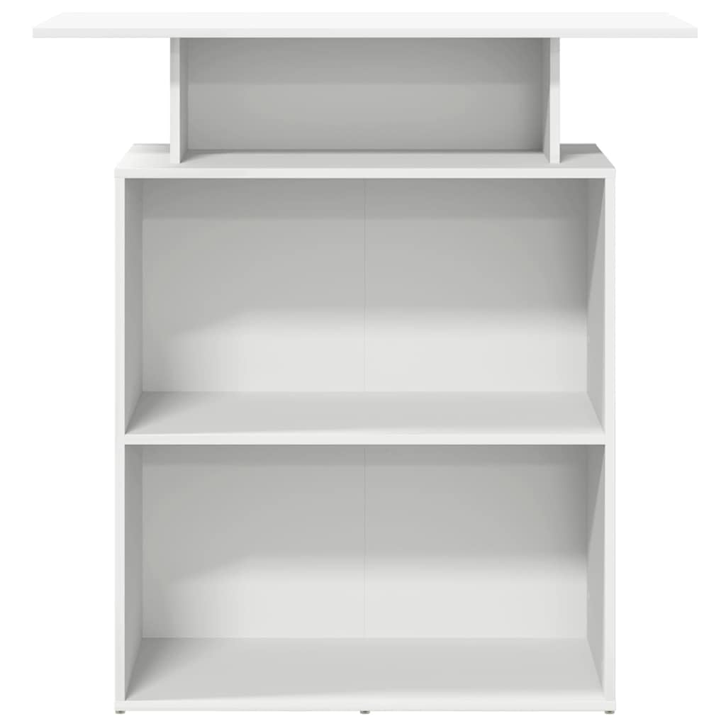 vidaXL Mostrador de recepción Blanco 100x40x104 cm Madera de ingeniería