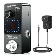 🔁 Synchronous Recording & Tuner Function: LEKATO guitar looper with synchronous recording mode that can enter the recording state at any time during playback to avoid missing any moment. And it built-in high sensitivity tuning function. Continuous sw...