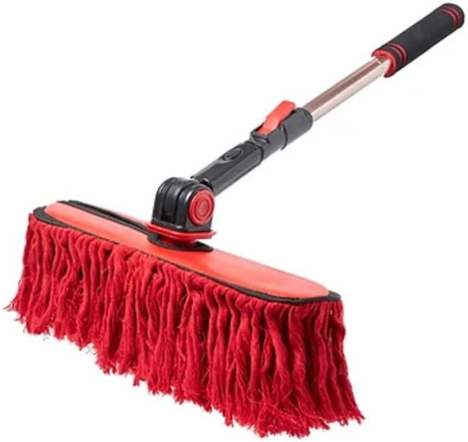 96629 California Car Duster Triple Threat Duster with Extension Handle , Red
