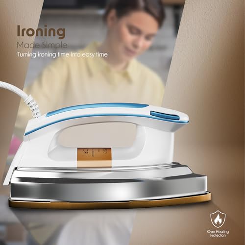 Image of CELLECOR CDIHW10-WH Ironix Dry Iron 1000W |Heating Power| Electric Iron - White