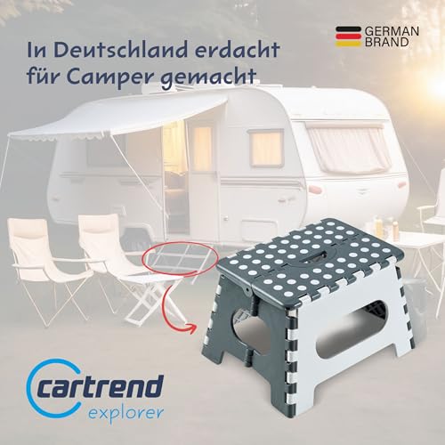 Unitec 10614 Caravan Trittstufe Faltbar 1 Stück belastbar bis 150 kg Campingzubehör, Wohnwagenzubehör