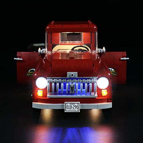 LMTIC Ferngesteuertes LED-Beleuchtungsset für Lego Pickup Truck 10290 Licht-Kit für Lego Vintage 1950er Pickup Truck… – Bild 5