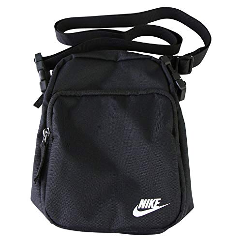 Nike Unisex-Adult Nk Heritage Smit-2.0 Carry-On Luggage, Black/Black/White, Einheitsgröße