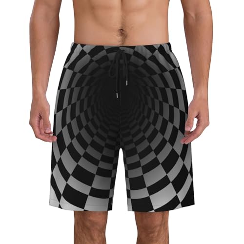 Mens Fashion Swim Trunks Funny Beach Shorts Cool Quick Dry Board Pants with Mesh Pockets for Summer Party2