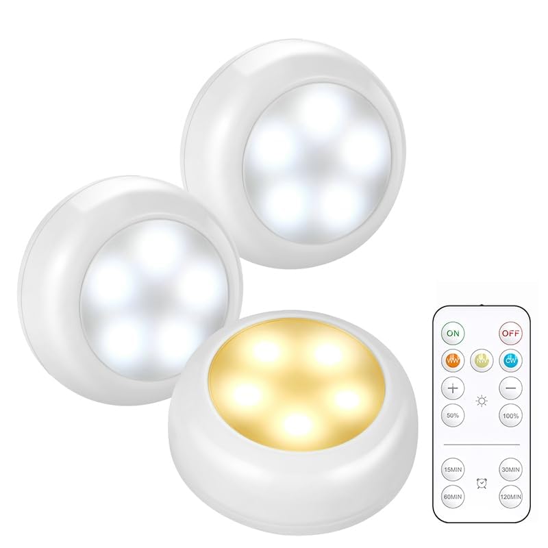 Push Light Box Led Push Lights Zeadio Puck Cabinet Lights With Remote Control ...