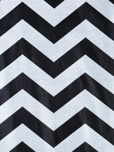 Image of Home Sizzler 2 Pieces Solid Patch Zigzag Print Eyelet Polyester Door Curtain - 7 Feet, Grey