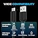 SABRENT [3-Pack 22AWG Premium 6ft USB-C to USB A 3.0 Sync and Charge Cables [Black] (CB-C3X6)