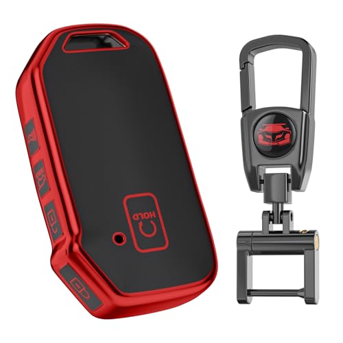 QfungYe for Kia Key Fob Cover with Keychain.No Screws Required for Installation.Compatible with K4 K5 Forte Sportage Soul Seltos Telluride EV6 NIRO Stinger Sorento