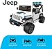 Power Wheels Jeep Wrangler 4Xe Ride-On Toy with Sounds and Working Light Bar, Multi-Terrain Traction, Seats 2, Ages 3+ Years