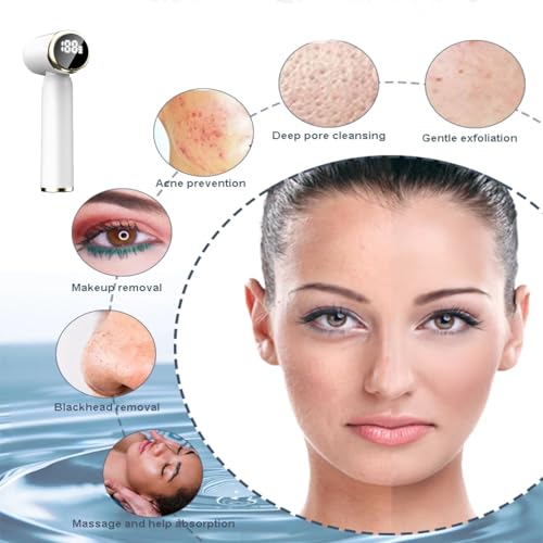 KissDate Escova de Limpeza Facial, 6 Em 1, Escova de Limpeza Facial Elétrica, Escova de Lavagem Faci