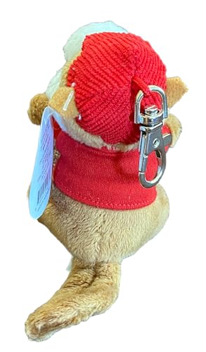 Image of Buc-ee's Beavers 4 inch Mini Stuffed Plush Keychain Keyring Backpack Clip