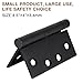 1 Pack Oil Rubbed Bronze 4.5 x 4 Inch Heavy Duty Commercial Door Hinges Square Security Door Hinges Industrial Grade Door Hardware Full Mortise Interior/Exterior Hinge for Doors Residential Office
