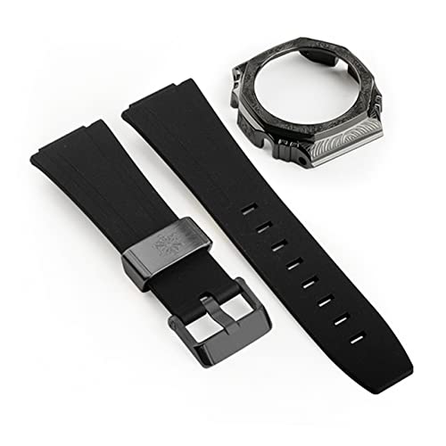 Boîtier GA2100 en métal sculpté et bracelet silicone haut de gamme INFRI