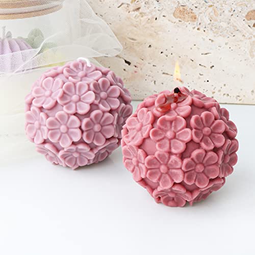 Moule en silicone aromathérapie et bougie boule de fleurs - 6