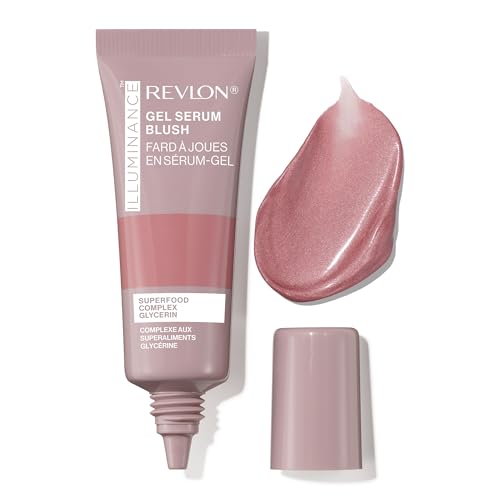 Revlon Illuminance Gel Serum Blush, Mejillas Visiblemente más Rellenas, Acabado Luminoso e Hidratación durante todo el día, Tono 110 Enchanting Mauve, 11 ml