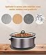 2 x ovale Schongarer-Matte, hitzebeständige Matte, Slow Pot Pads kompatibel mit Crock-Pot/Elit Gourmet/Hami Beach, Wärmedämmungspad für 6–8 Quart, 33.5 x 50 x 0,3 cm (schwarz)