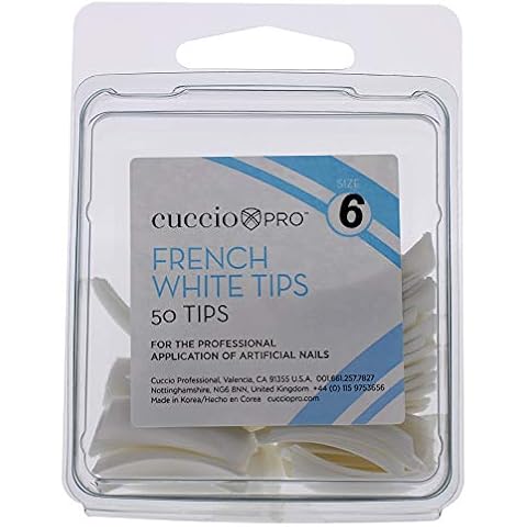 Cuccio French Manicure 50-Piece White Tips, Size 6 Cover